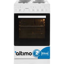 Altimo 50cm Electric Single Cavity Cooker With Solid Plate Hob - White