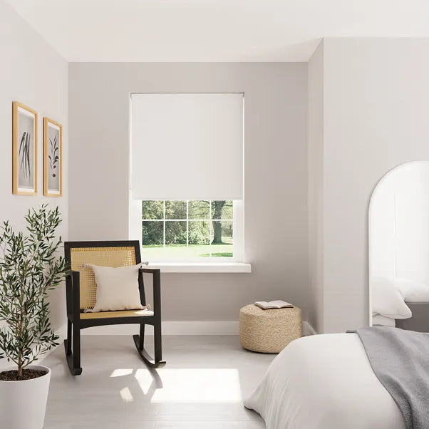 White Blackout Roller Blind