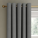 Rotterdam Blackout Eyelet Curtains in Grey