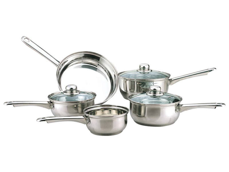 Essential Cookware Set 5pc Essential Stainless Steel Cookware Set