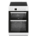 Altimo 60cm Ceramic Hob Electric Double Oven Cooker in White