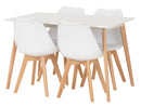 Bendal 4 Seater Dining Set in White