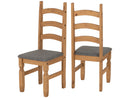 Corona Extending Dining Set with 8 Chairs in Distressed Waxed Pine