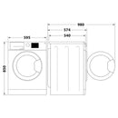 Hotpoint NDB 8635 GK UK 8kg Wash 6kg Dry Washer Dryer - Graphite