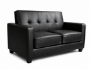 Lakeland Contract Crib 5 Sofa in Black Faux Leather