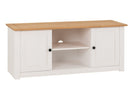 Panama 2 Door 1 Shelf Flat Screen TV Unit in White