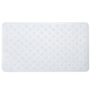 Bubble Rubber Bath Mat White