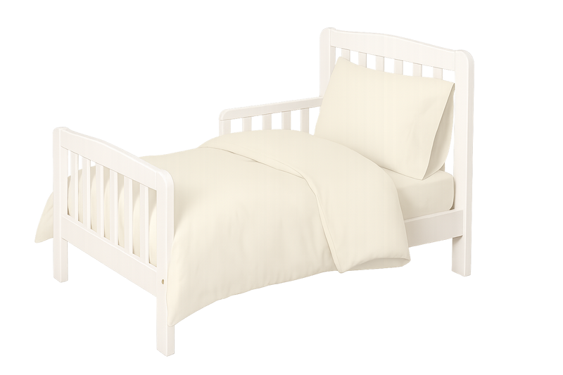 100% Cotton Cot Bedding Set Cream