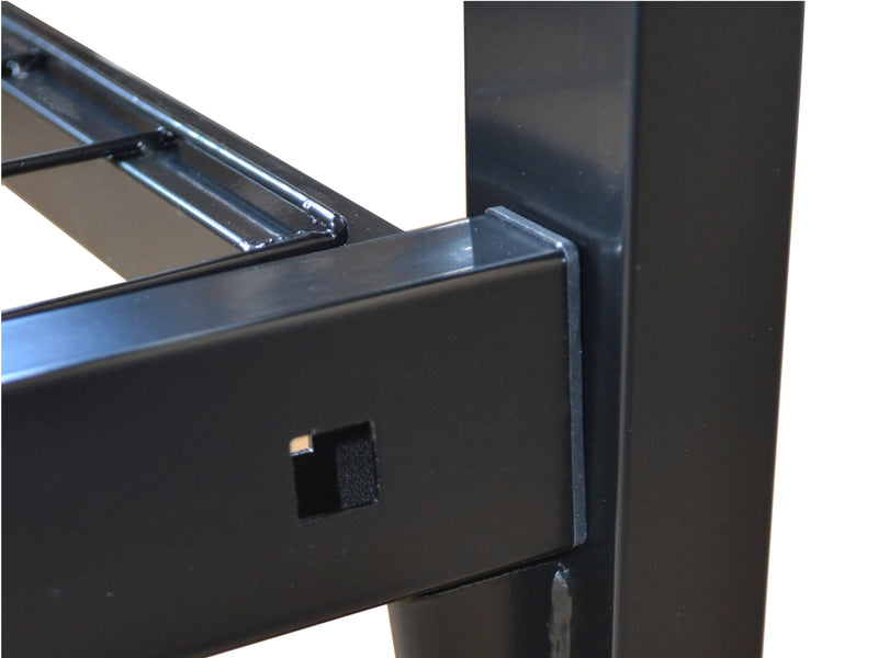 Eaton Mesh Metal Bed Frame in Black (Heavy Duty)