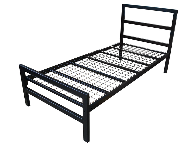 Eaton Mesh Metal Bed Frame in Black (Heavy Duty)