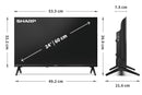 Sharp SHP 24HD7K 24″ HD Smart TV