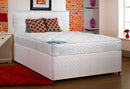 Candy Divan Bed Set in Cream Fabric
