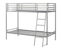Brandon Metal Bunk Bed in Silver