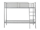 Brandon Metal Bunk Bed in Silver