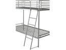 Brandon Metal Bunk Bed in Silver