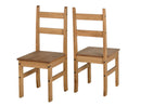 Budget 4 Seater Dining Set in Distressed Waxed Pine