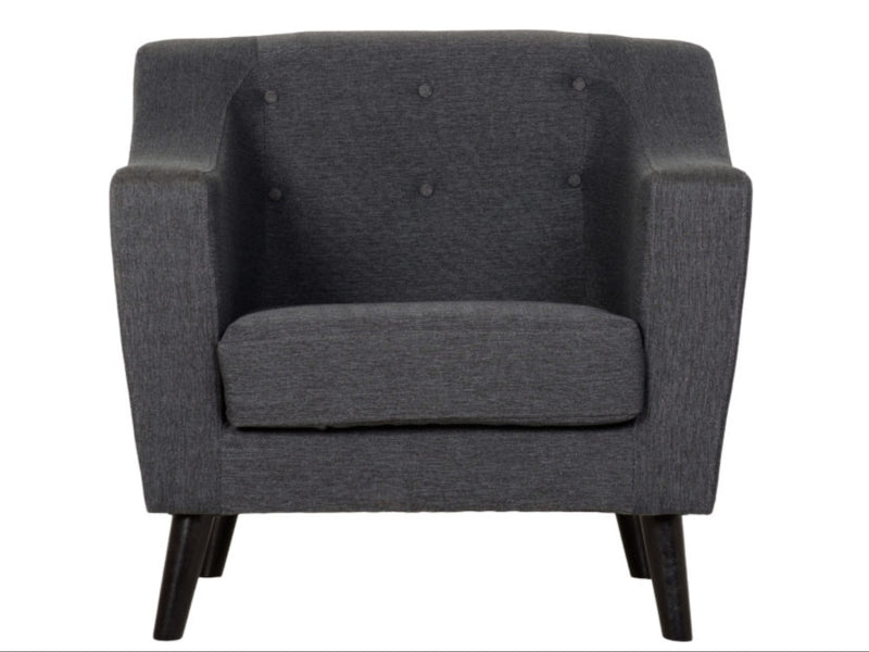 Ashley Sofa in Dark Grey Fabric