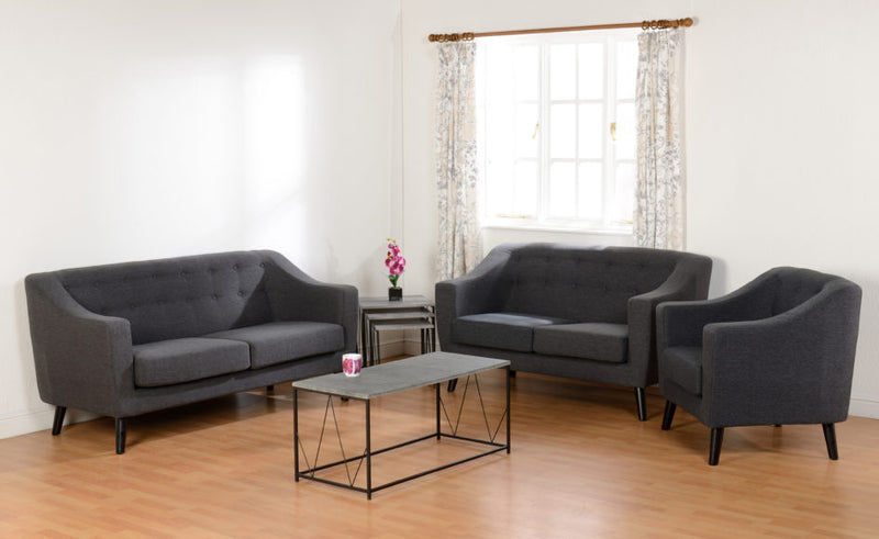 Ashley Sofa in Dark Grey Fabric