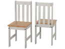 Ludlow 2 Seater Dining Set in Grey and Oak