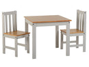 Ludlow 2 Seater Dining Set in Grey and Oak
