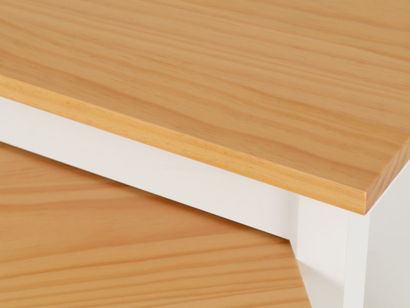 Ludlow Nest of Tables White/Oak Lacquer