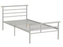 Orion Metal Bed Frame in Silver
