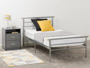 Orion Metal Bed Frame in Silver