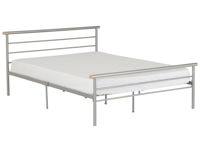 Orion Metal Bed Frame in Silver
