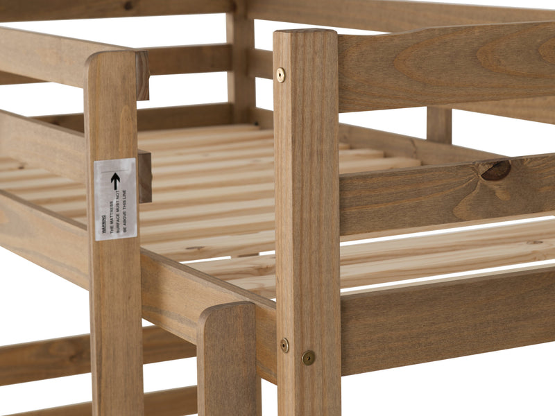 Panama wooden Bunk Bed in Natural Wax