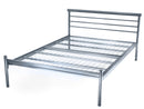 Contract Mesh Metal Bed Frame in Silver (Heavy Duty)