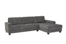 Jersey Sofa in Grey Faux Leather