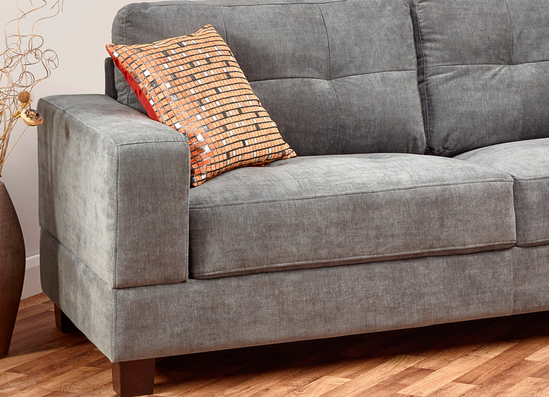 Jersey Sofa in Grey Fabric