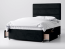 Manhattan Divan Bed Package in Plush Black