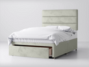 Manhattan Divan Bed Package in Plush Light Silver