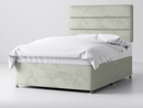 Manhattan Divan Bed Package in Plush Light Silver