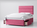 Manhattan Divan Bed Package in Linoso Pink