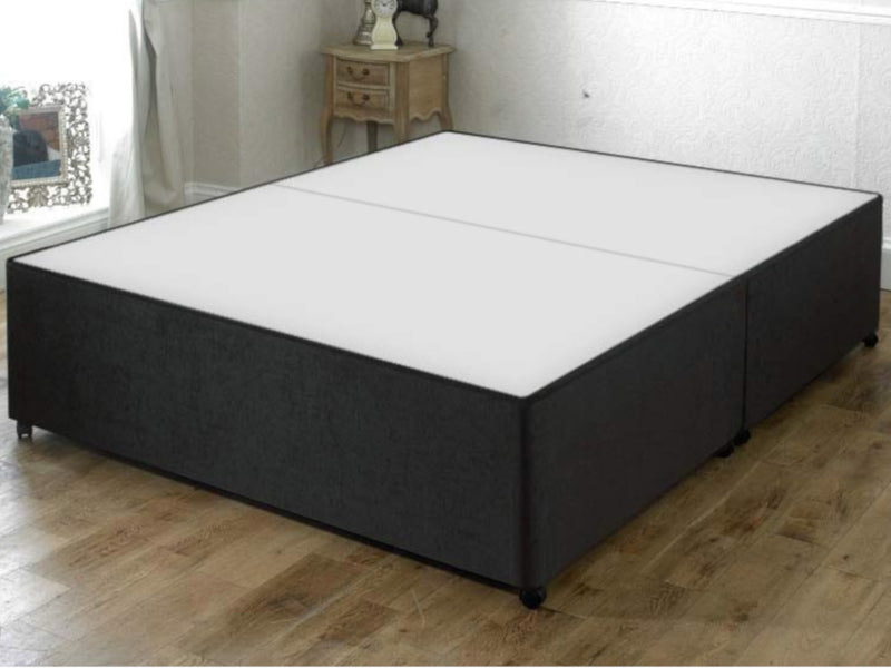 Divan Bed Base in Black Fabric